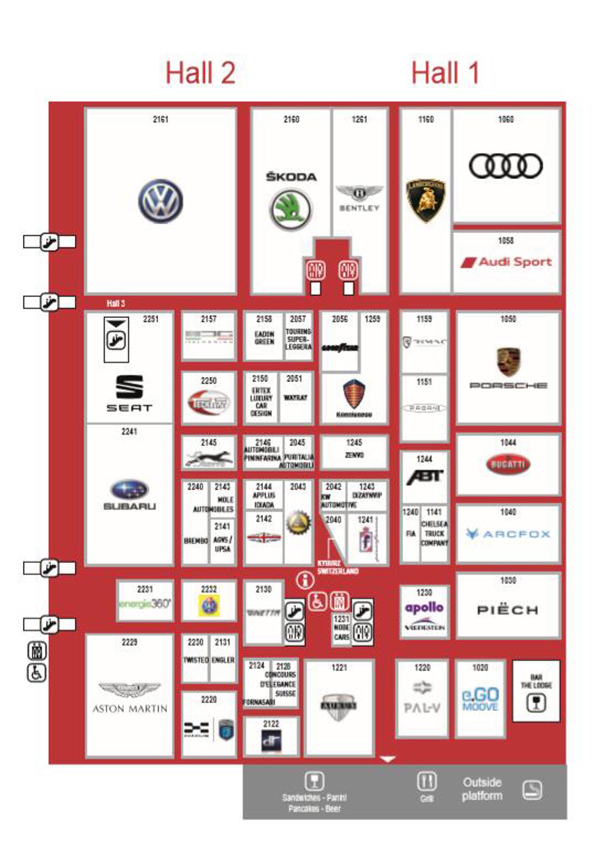 2019年日内瓦车展-展位图公布,六款最值得期待概念车前瞻!