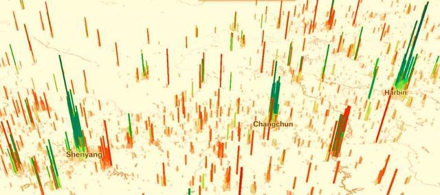 这几张人口地势图很好地展现了世界以及中国的