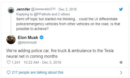 电动汽车,黑科技,前瞻技术,热点车型,特斯拉Autopilot升级,特斯拉识别应急车辆,特斯拉减速报警 电动汽车,黑科技,前瞻技术,热点车型,特斯拉Autopilot升级,特斯拉识别应急车辆,特斯拉减速报警