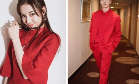 张艺兴和迪丽热巴都登上春晚,两人一身红衣CP感十足