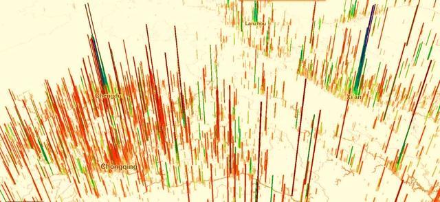 这几张人口地势图很好地展现了世界以及中国的