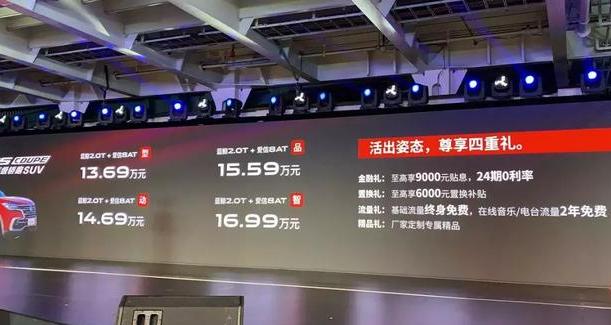 13.69����Ľ���SUV����2.0T+8AT������CS85 COUPE��ʽ����