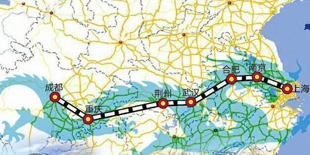 江苏省正在筹建沪蓉沿江高速铁路,长1985公里,沿途城市获发展
