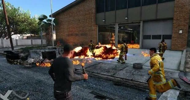 gta5线下消防局位置图,gtasa消防局位置图 《gta5》消防局故意放火,会是什么下场?消防员最后去哪里?