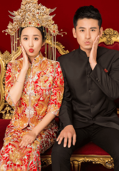 盘点娱乐圈结婚穿中式礼服的新娘: 刘诗诗唐嫣