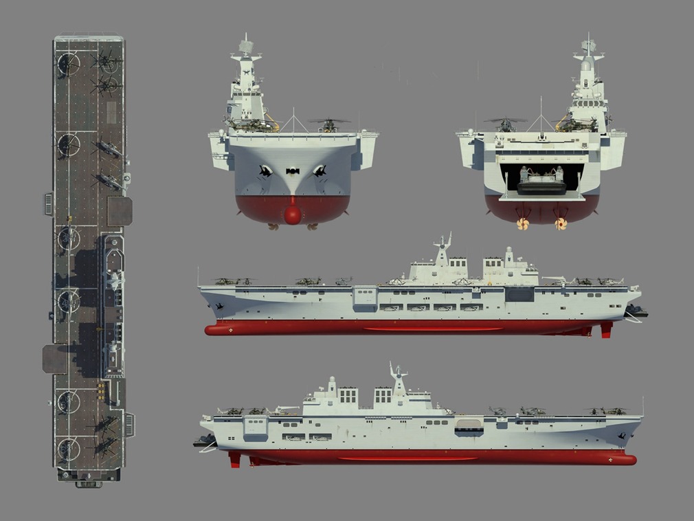 网传075型两栖攻击舰模型