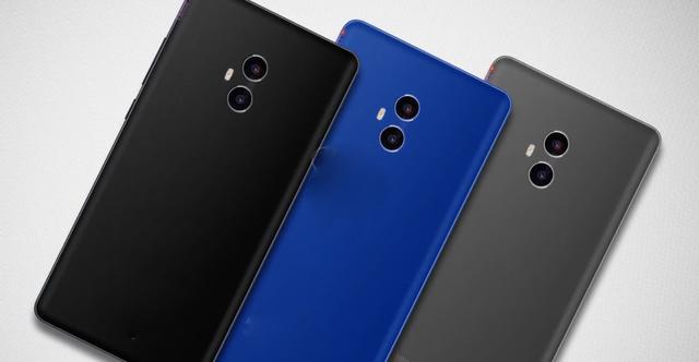 小米MIX3最新渲染图曝光:屏下指纹识别 标配6