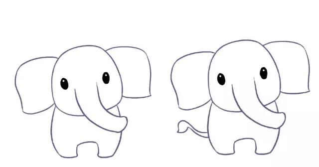 简笔画丨3分钟画出超萌小动物,用在美术课,手抄报,手账上吧!