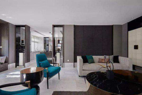 超大面积独栋别墅的大气装修,最喜欢主卧的背