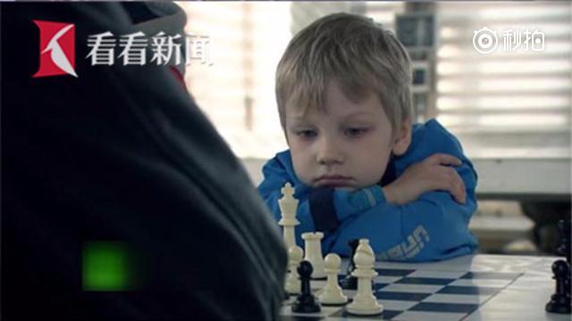 【自古天才出少年 俄6岁象棋神童将参加世界锦标赛】俄罗斯一名叫米沙的6岁...