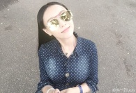 篮球宝贝韩一菲试私照