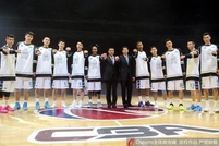 北京男篮领取冠军戒指