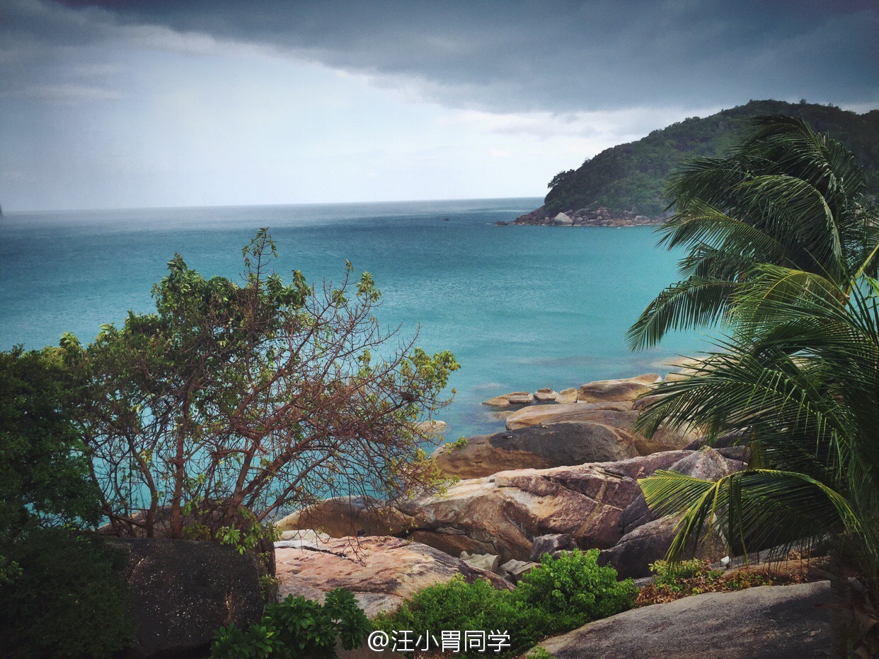 一杯美式一场暴雨一处美景一劲儿自拍雨将停出海去吧🚣