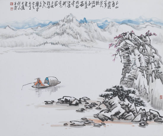 柳宗元《江雪》诗意图 柳宗元《江雪》诗意图