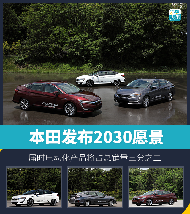 本田发布2030愿景 届时电动化产品将占总销量三分之二