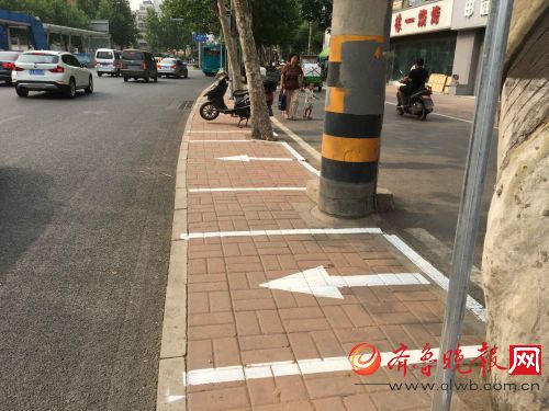 济南新画非机动车停车位 以后停非机动车就在这儿