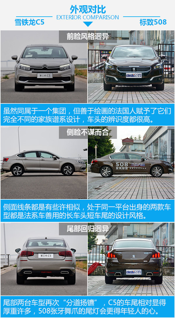法兰西同室操戈 第三代雪铁龙C5对比标致508-图4