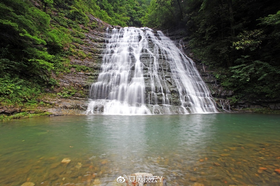 岭头山村玉帘瀑布 三清山脚下藏着个小九寨 - 8