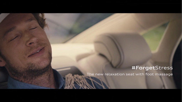 奥迪新A8展示超炫功能 配有“放松座椅”