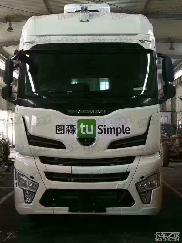 图森系统来帮忙 陕汽HD做自动驾驶测试