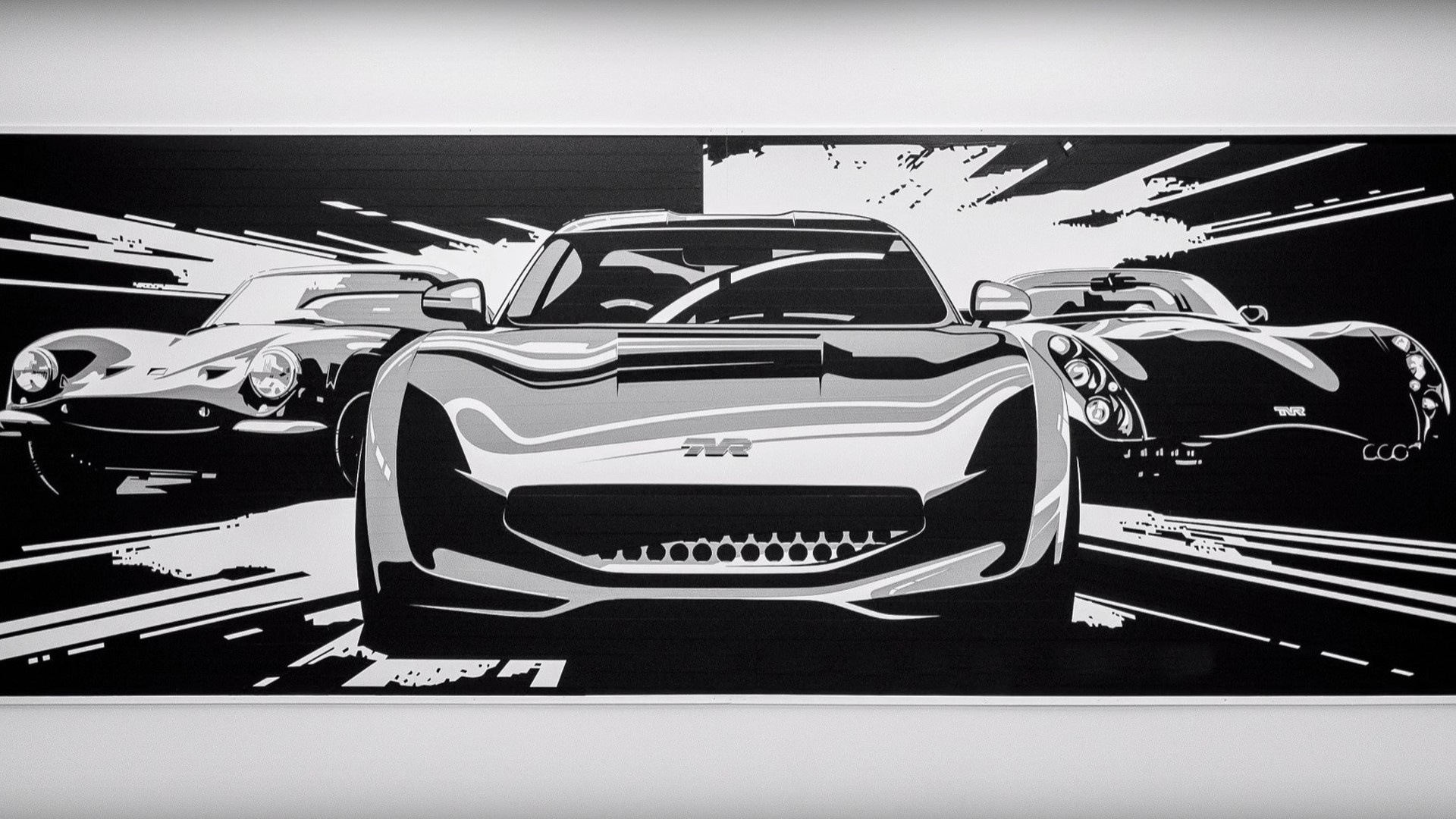  英国小众品牌TVR全新跑车Griffith预告图