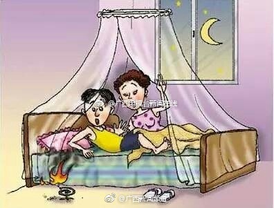 贺州:悬空点蚊香引发火灾 屋主大意财物焚烧一