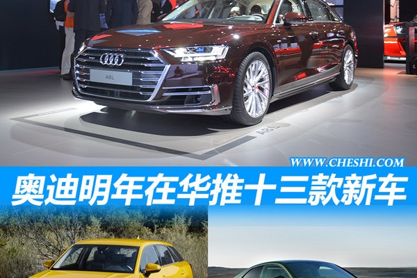 奥迪明年将在华推13款新车 SUV数量多达5款