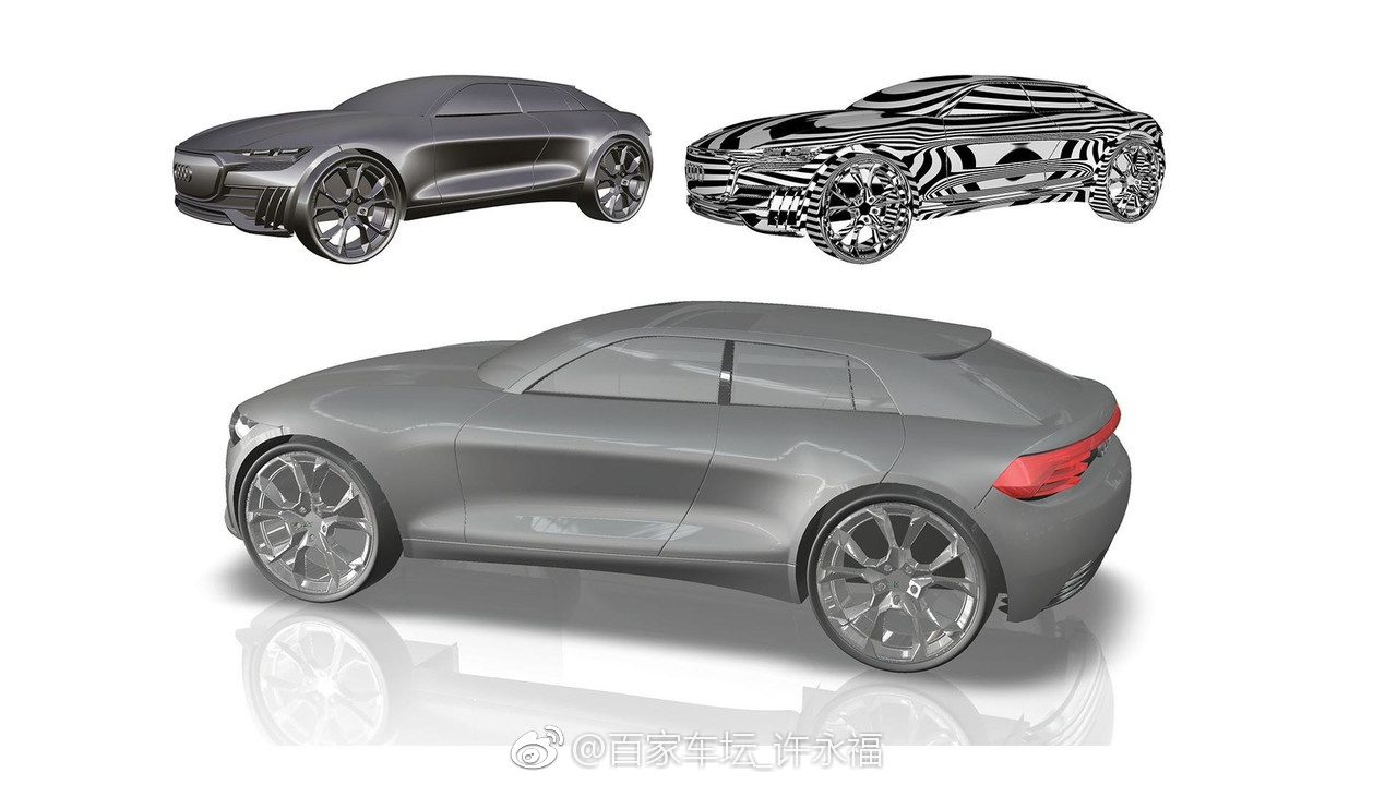 奥迪Q4 e-tron 概念车渲染图