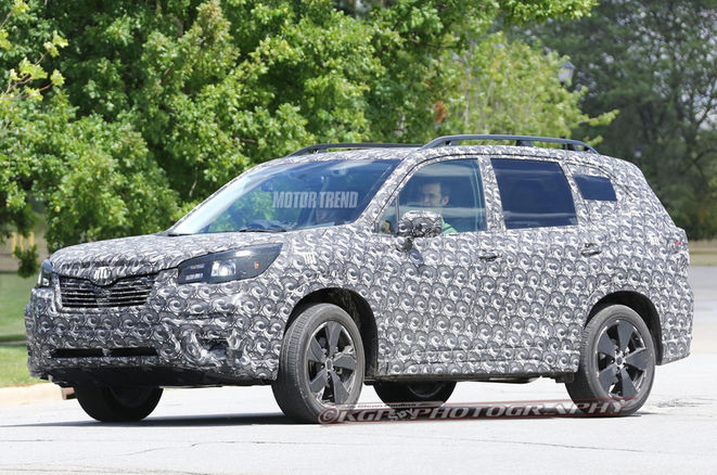 全新斯巴鲁森林人谍照曝光 车身加大