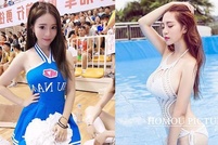 她是中国联赛最红啦啦队女郎