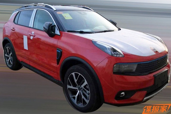 领克01插电混动谍照曝光 增添蓝色元素