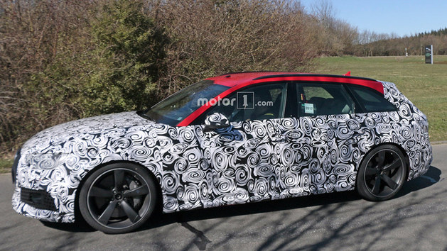 2017法兰克福车展 曝奥迪RS4 Avant谍照