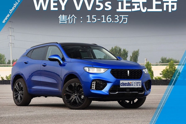 长城WEY新SUV-VV5s正式上市 售15-16.3万元