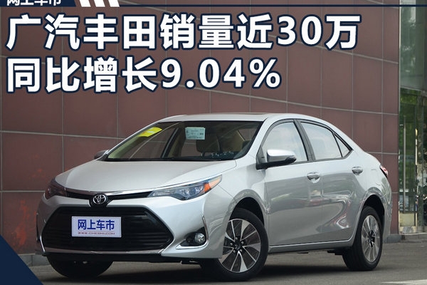 广汽丰田1-8月销量近30万辆 同比增长9.04%