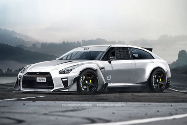 日产新一代GT-R效果图曝光 外观更激进