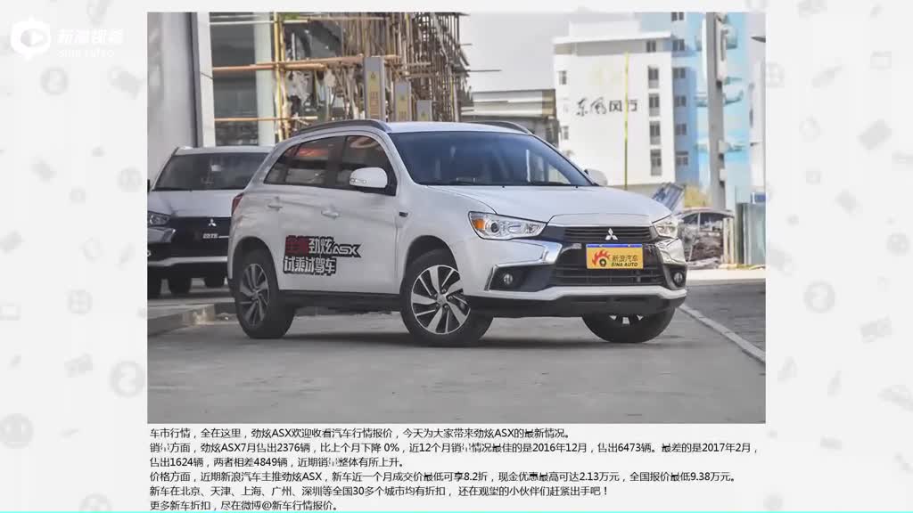 7月新车比价 劲炫ASX新车优惠9.38万起