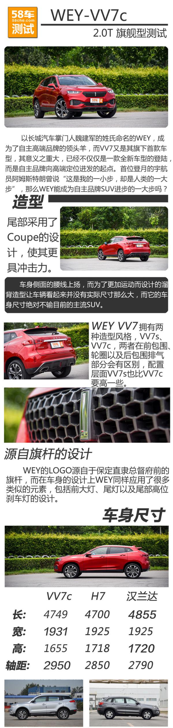 长城WEY VV7c测试 自主豪华SUV开创者