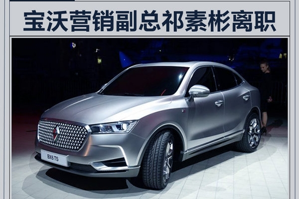 宝沃第三位高管离职 副总经理祁素彬辞职