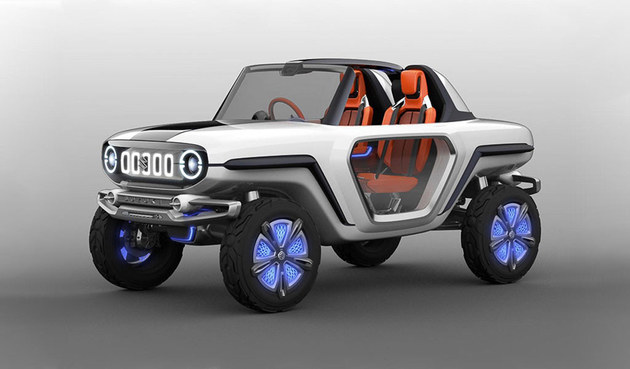 铃木e-Survivor概念车官图 纯电动SUV