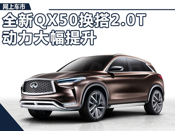 英菲尼迪全新QX50换搭2.0T引擎 动力大幅提升-图1