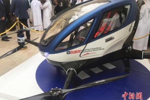 迪拜试飞全球首个无人驾驶空中“飞的”