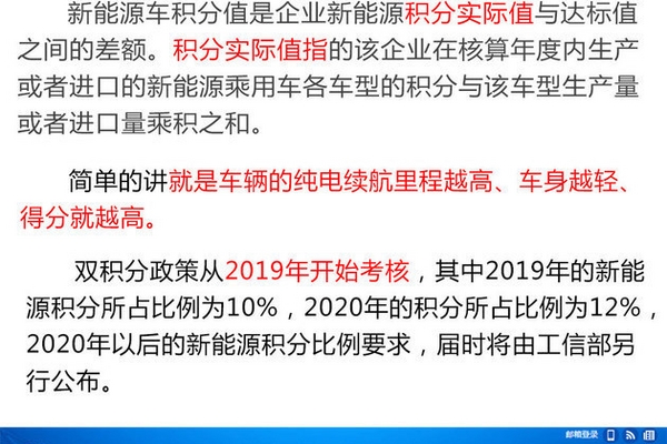 乘用车双积分政策解读 明年4月1日实施