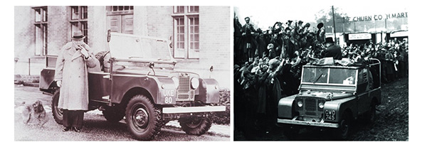 路虎卫士与丘吉尔 路虎卫士与丘吉尔