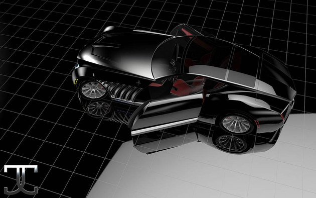 曝美国Godsil超跑概念图 搭载V16发动机