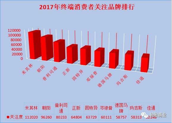 2017年汽车轮胎满意度排行