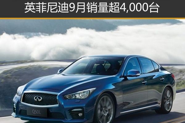 英菲尼迪9月销量超4,000台 同比增长19%