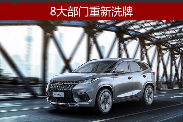 奇瑞营销公司架构大调 8大部门重新洗牌