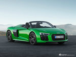 绿得飞快 原谅色奥迪R8 V10 Plus敞篷版
