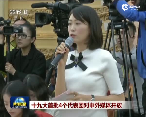 十九大首批4个代表团对中外媒体开放