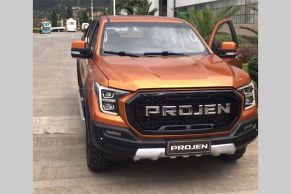 铂骏全新皮卡谍照 外形与F-150猛禽相似